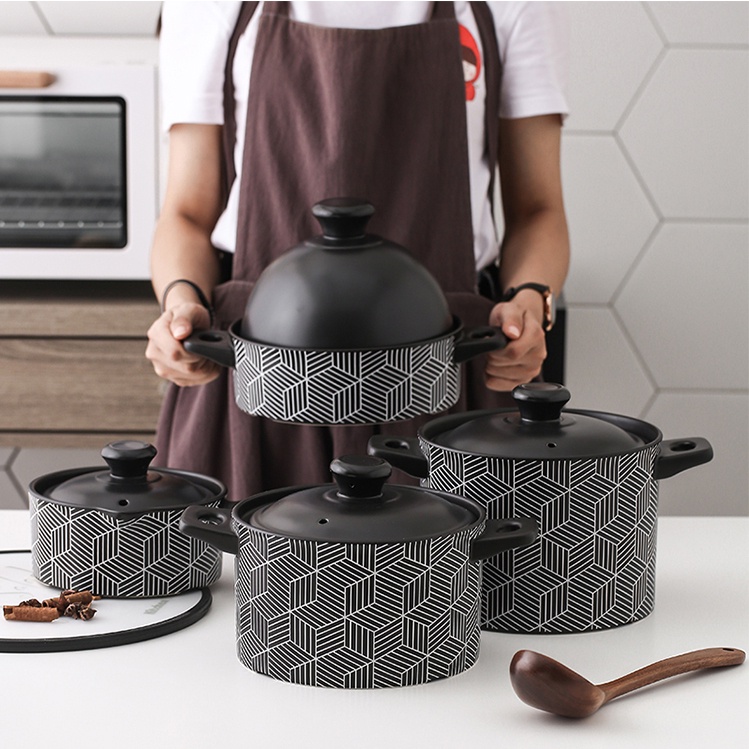 Nồi sứ từ 1l đến 4.5l sử dụng cho ninh hầm, nấu, kho cá, chịu nhiệt tốt lên tới 1300°C