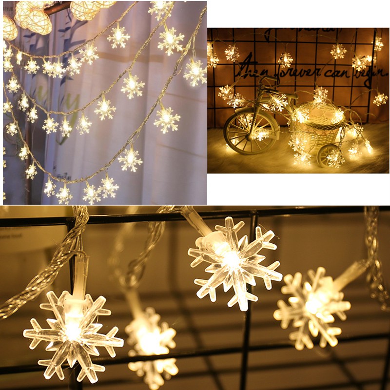 Đèn LED Trang Trí Nhiều Màu Sắc 3M - Nhiều Kiểu Dáng Trang Trí Noel, Tết Độc Đáo