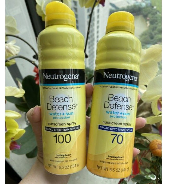 🌞Xịt Chống Nắng Neutrogena Beach Defense SPF 70/SPF 100 184g🌞