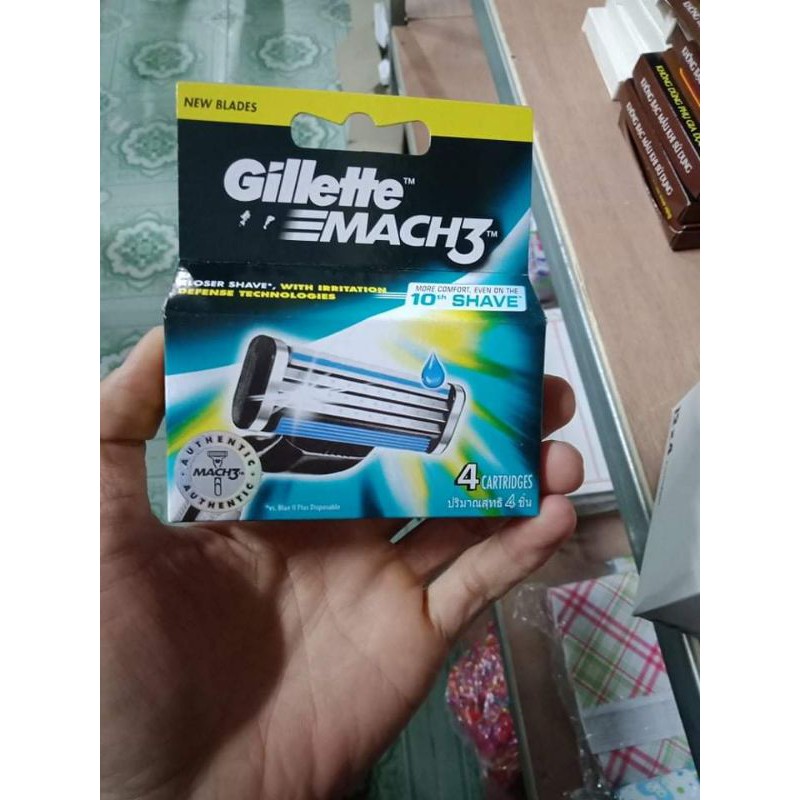 hộp 12 vỉ cạo râu Gillette 3 lưỡi