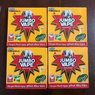 Nhang muỗi Jumbo Vape Hương Hoa Lài Hộp 10 Khoanh