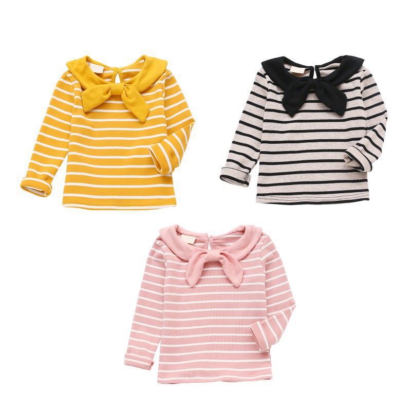 Áo sơ mi tay dài kiểu sọc cho bé