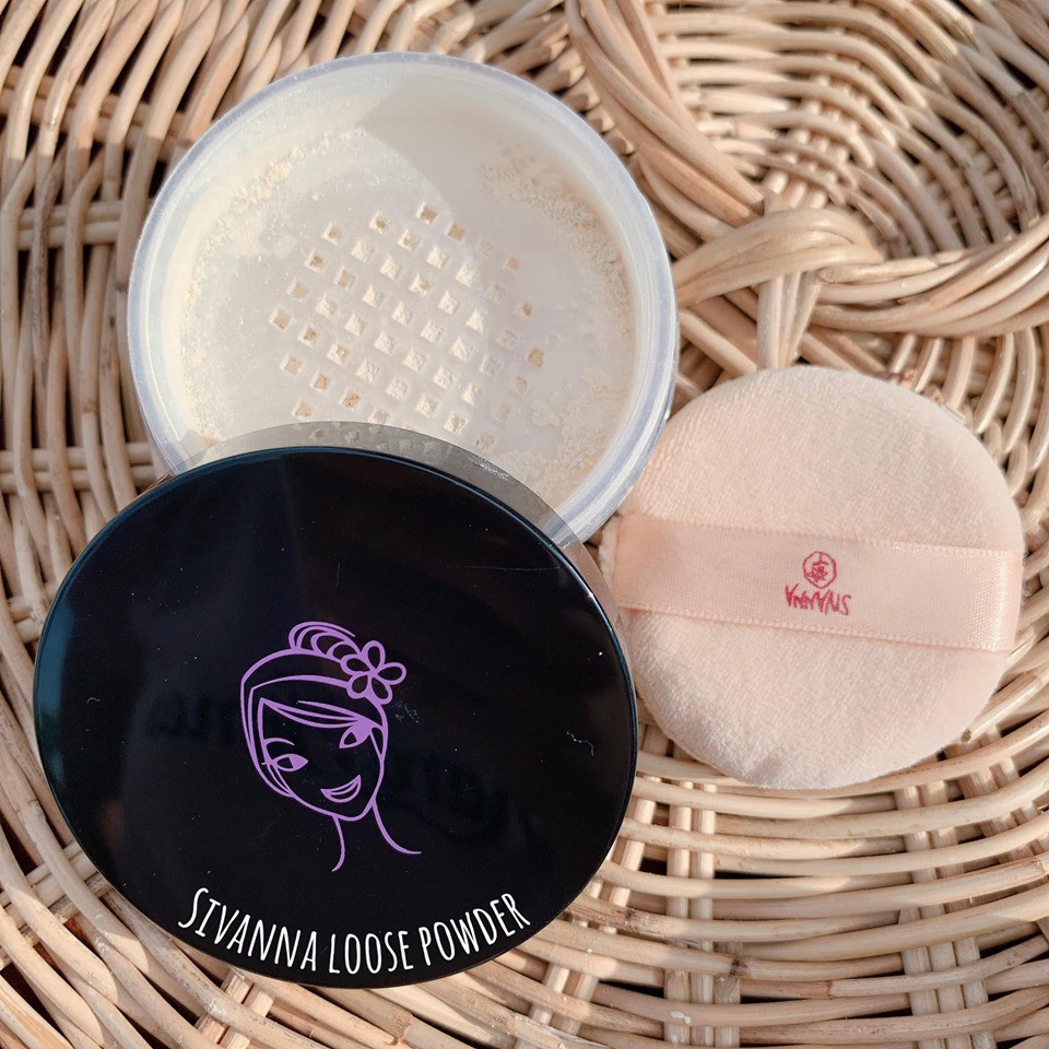 [HOT] Phấn Phủ Kiềm Dầu Sivanna Loose Powder Oil Control Dạng Bột F010