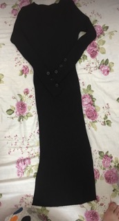 Váy len body