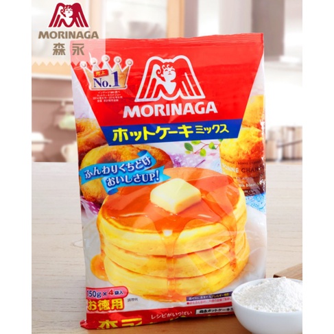 (Date: 2024) Bột làm bánh Pancake morinaga 600gr Nhật Bản cho bé