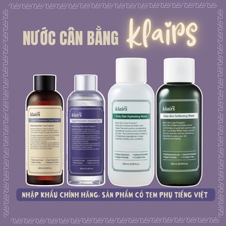(HSD 2/2027) Nước cân bằng Klairs Daily Skin Water, Klairs Supple Preparation Unscented Toner Facial Toner