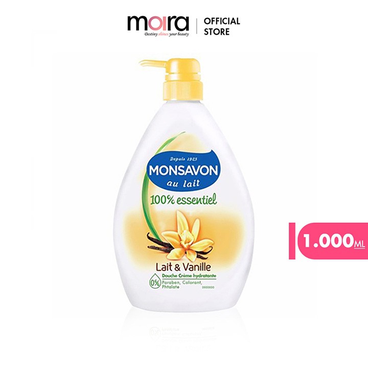 Sữa tắm Monsavon chiết xuất sữa và hoa vani 1000ml