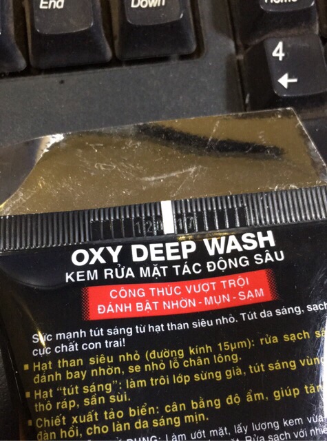 OXY Deep Wash - Kem rửa mặt tác động sâu, rửa sạch sâu, tút sáng da