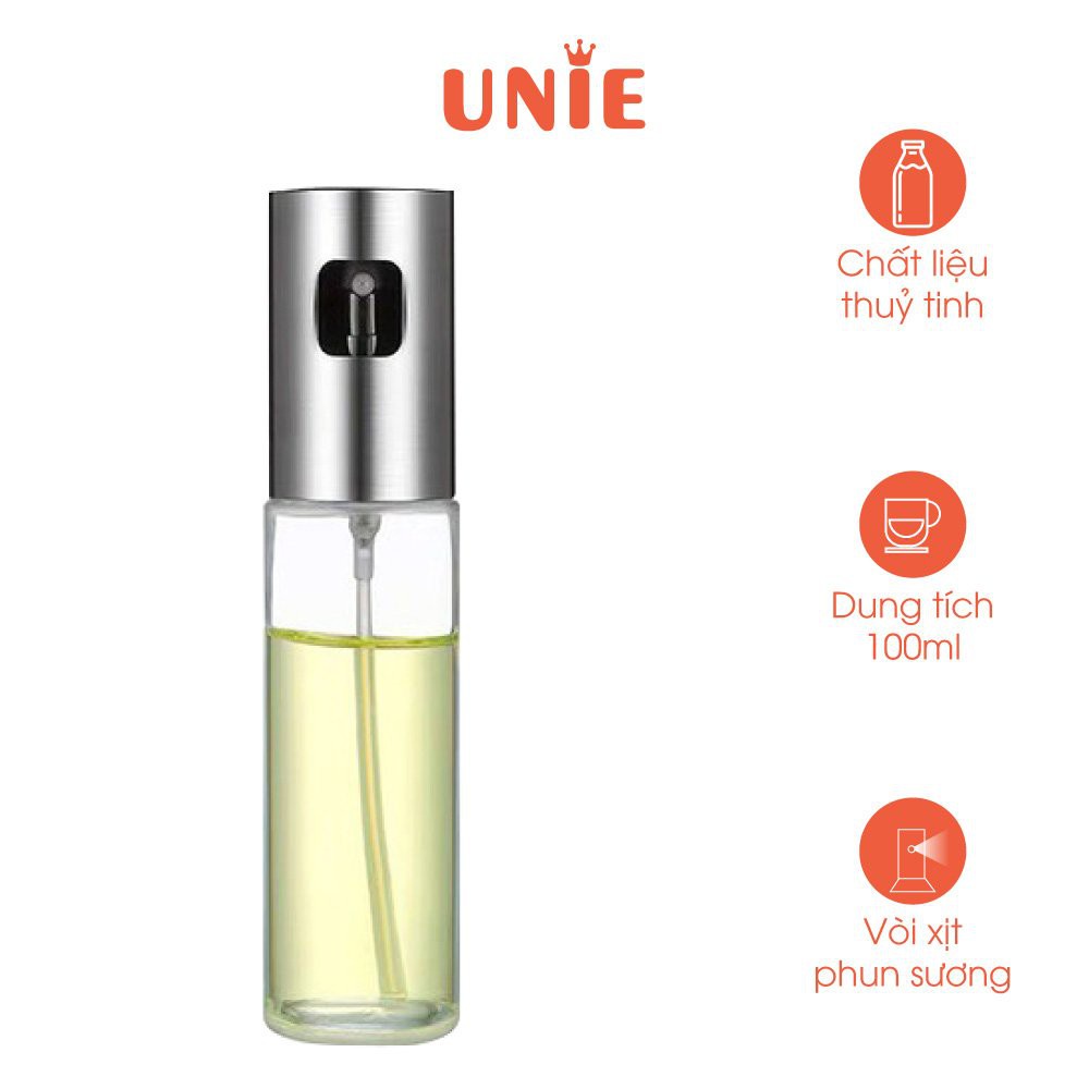 [Mã ELHA03 giảm 5% đơn 300K] Bình xịt dầu phun sương, dung tích 100ml, chất liệu thủy tinh