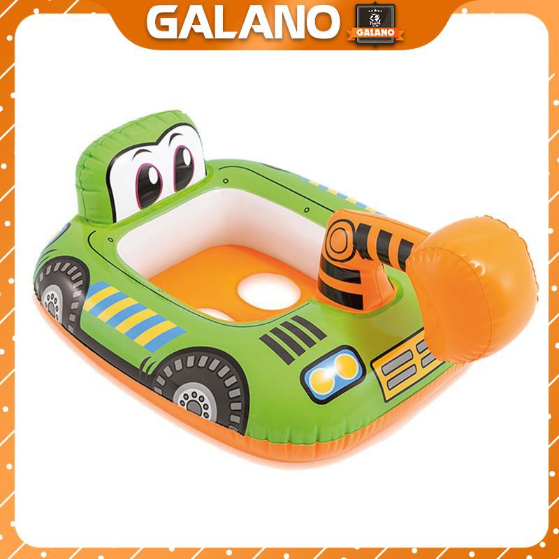 Phao bơi trẻ em chống lật GALANO xỏ chân an toàn cho bé hình ô tô, máy bay, xe công trình đáng yêu SS-001100