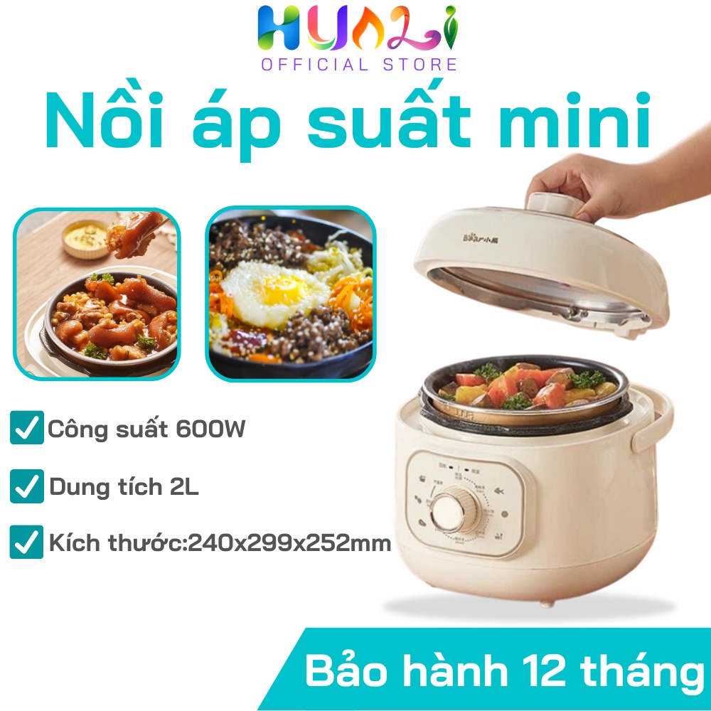 (BẢO HÀNH 12 THÁNG)Nồi áp suất điện đa năng YLB-A20U1 2L Nấu Cháo, Ninh Xương Siêu Tiện Lợi