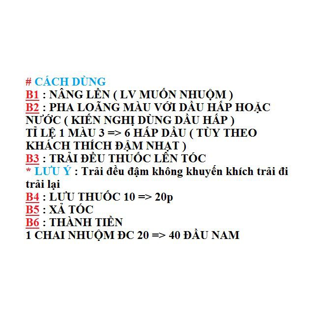 ✅[CHÍNH HÃNG] Màu nhuộm thực vật SEVEN không cần oxy nhuộm trực tiếp với hấp dầu pha tỉ lệ 1:3, nhuộm từ tông 5