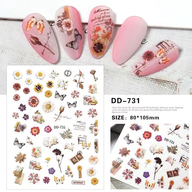 Sticker trang trí nail ma dd731
