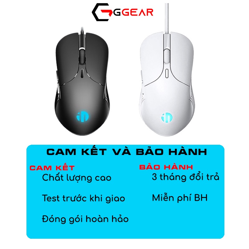 Chuột gaming máy tính Inphic PB1P PW1 PM6 có dây không dây led silent chống ồn cho game thủ văn phòng laptop pc macbook