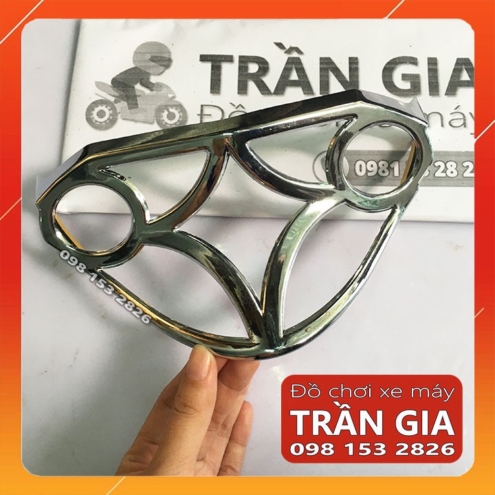 Ốp đèn lái sau xe sirius rc xăng cơ xi mạ crom