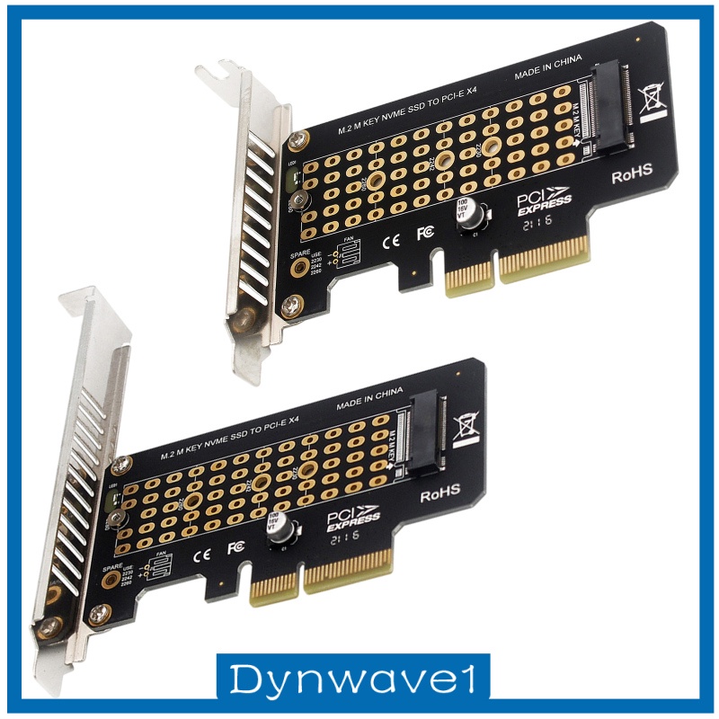 [DYNWAVE1] PCI-E to M.2 Adapters PCI-e 3.0 Adapters Expansion Converter Adapter Card M Key +B Key Support M.2 M key NVMe SSD with PCIE Protocol