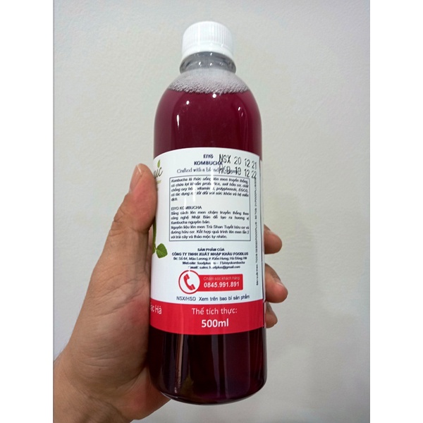 TRÀ EIYO KOMBUCHA – MÙI BẠC HÀ (Restore and Regenerate – Peppermint)