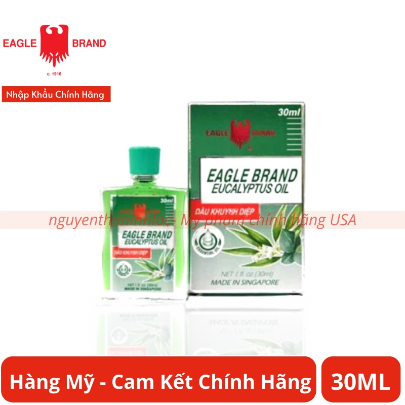 Dầu Khuynh Diệp Con Ó Mỹ Made in Singapore - Eagle Brand Eucalyptus Oil 30ml