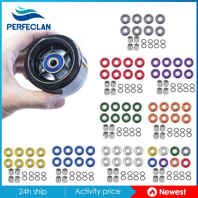 Bộ 8 Vòng Bi Ván Trượt ABEC 11 608 2RS Có Vòng Đệm Chuyên Dụng