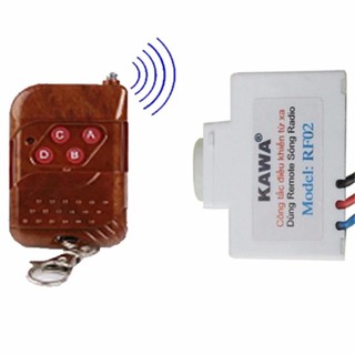 Bộ công tắc điều khiển từ xa RF02 + remote 30m