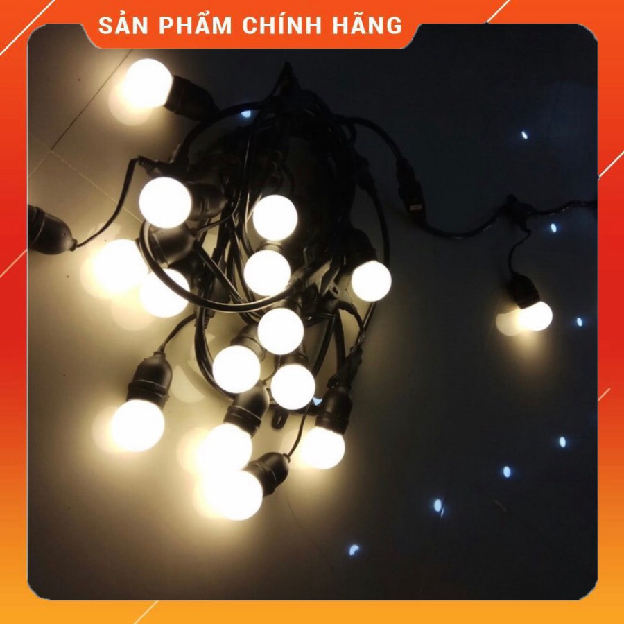 Dây đui đèn trang trí ngoài trời đúc chống nước dùng cho sân vườn, quán cà phê, treo cây, tiểu cảnh...