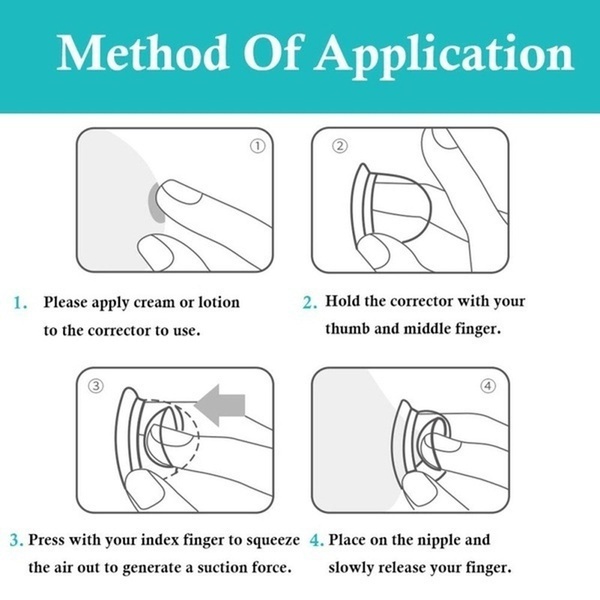 [Hàng mới về] Cặp dụng cụ định hình đầu ngực bằng silicon y tế không đau an toàn