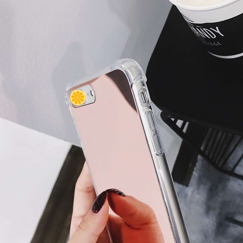 Ốp Lưng Viền Trong Suốt Mặt Sau Tráng Gương, Dùng Cho 6,7/S/PLUS/SPLUS/8/8PLUS/X/XR/XS/XSMAX/11,12,13/PRO/PROMAX