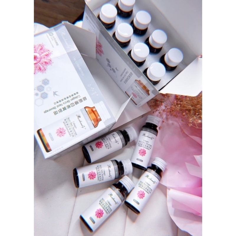 NƯỚC YẾN TRẮNG COLLAGEN TRẮNG DA HỘP 8 LỌ CHÍNH HÃNG ĐẸP DA
