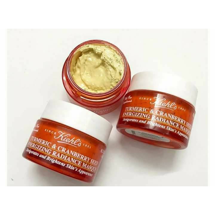 Mặt nạ nghệ Kiehl Turmeric & Cranberry 14ml- Dưỡng ẩm Trắng da Giảm mụn Mờ thâm nám