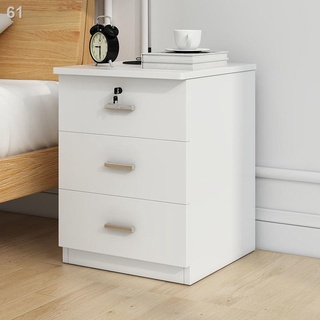 Bàn đầu giường có khóa tủ lưu trữ đơn giản hiện đại Phòng ngủ đa chức năng kệ để đồ
