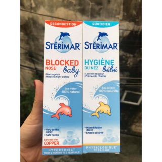 (Sỉ_ lẻ) XỊT MUỐI BIỂN STERIMAR (XANH THƯỜNG, CAM KHÁNG VIÊM) PHÁP 100ML