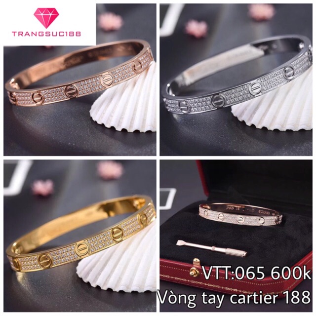 Vòng Cartier Full Hạt VTT:065