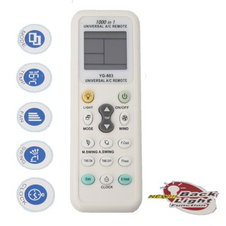 Điều khiển điều hòa đa năng 1000in1 k-1028e