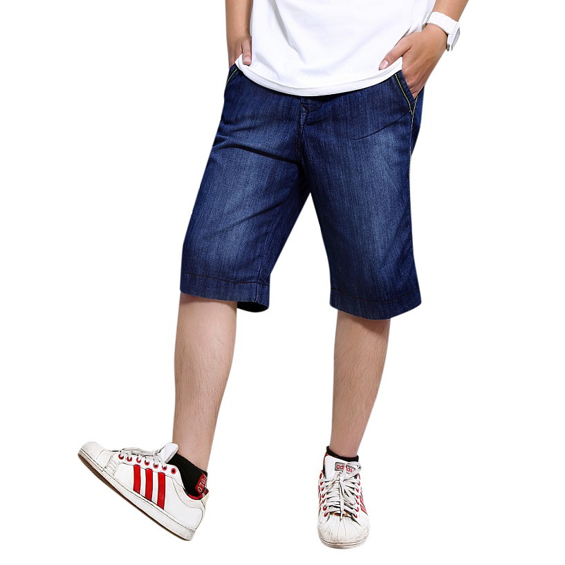 Quần Short Jean Nam Wash Bạc Trơn Thời Trang 24h Phom Trẻ Trung Xịn