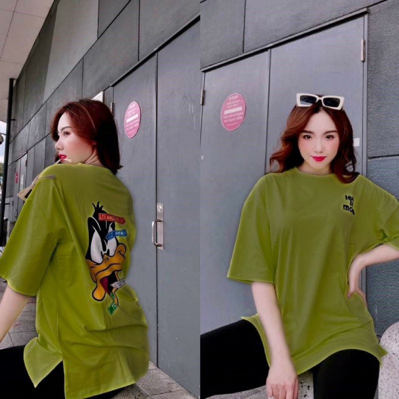 [NEW] Set Cotton Nữ Xẻ Tà - Hình In Đơn Giản Siêu Xinh - SP Y Hình | BigBuy360 - bigbuy360.vn