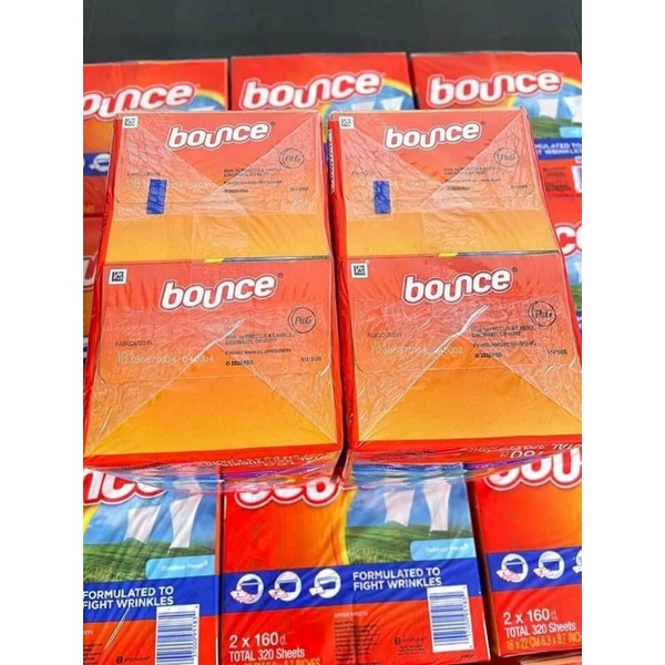 GIẤY THƠM QUẦN ÁO BOUNCE CỦA MỸ (TÁCH LẺ 10 Tờ)