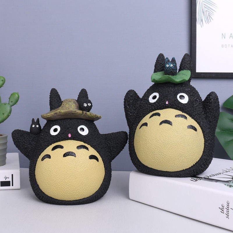 Con heo đất Totoro only Không thể bỏ qua hoạt hình lớn bằng nhựa có khả năng chống rơi làm quà tặng sinh nhật bạn t