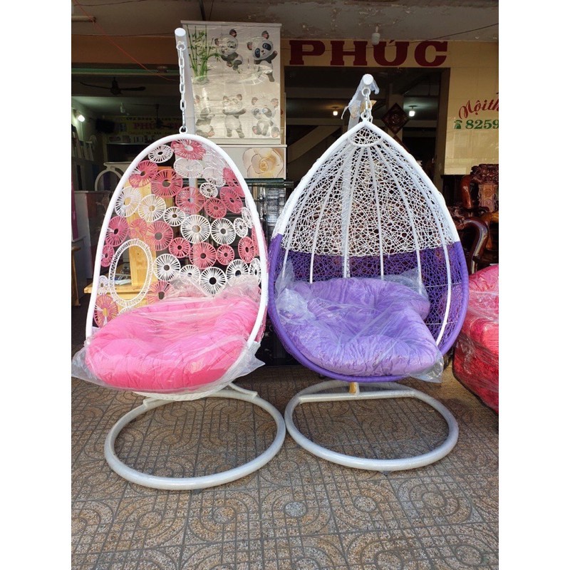 Xích đu giọt nước - xích đu mây nhựa cao cấp