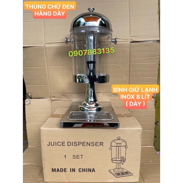 BÌNH ĐỰNG NƯỚC ÉPTRÁI CÂY INOX 8L ( LOẠI TỐT )