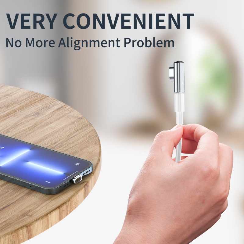 Ankndo Đầu Nối Sạc Từ Tính 100W 24-Pin Type C Cho Macbook 3.1 10Gbs 4K HD Video