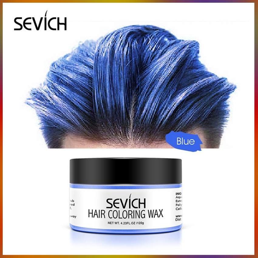 Sáp đổi màu tóc tạm thời chính hãng SEVICH màu Xanh Da Trời 120g/hộp