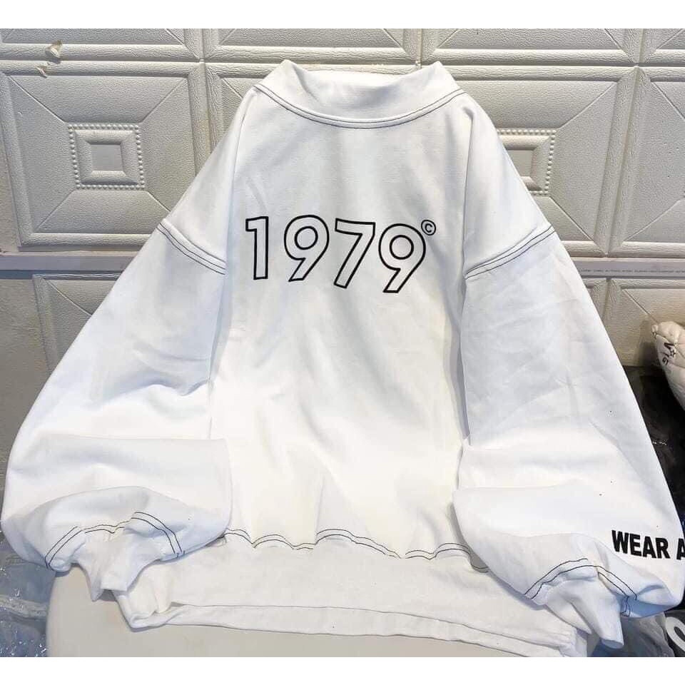 Áo Sweater Nam Nữ Cổ Lọ In 1979 Form Rộng Dài Tay Ảnh Thật E451 Hot Hit Xưởng sỉ Đại Dương | BigBuy360 - bigbuy360.vn