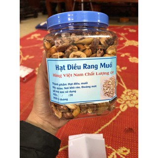 500G HẠT ĐIỀU VỠ RANG MUỐI BÌNH PHƯỚC