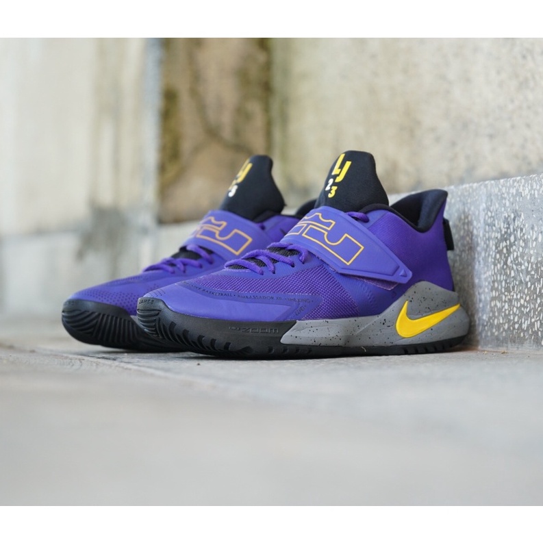 [2hand] Giày Thể Thao NIKE LEBRON AMBASSADOR 12 LAKERS BQ5436-500 GIÀY CŨ CHÍNH HÃNG