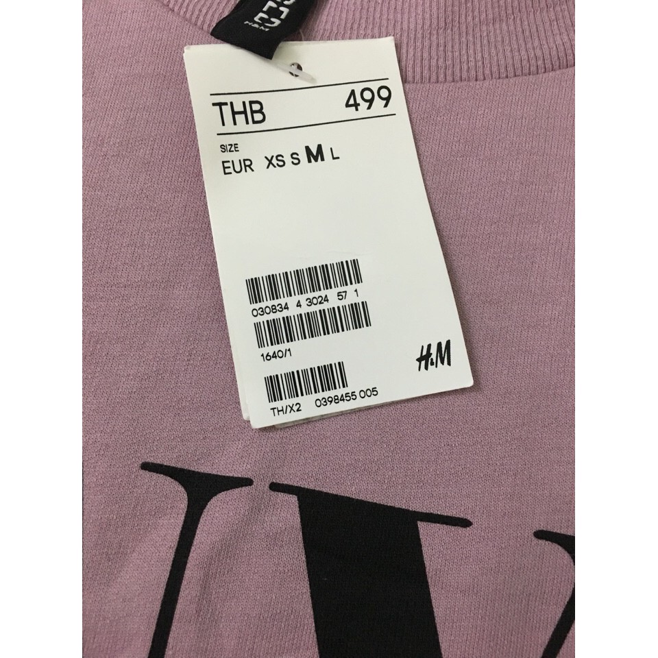 Áo Thun Hoodie Sweater Tay Dài H&M [hàng auth-ảnh thật]