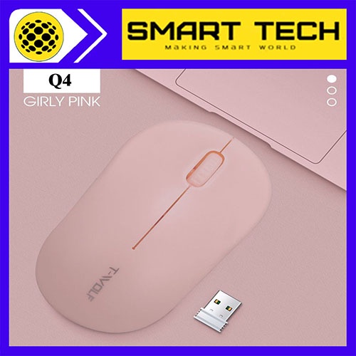 Chuột không dây TW Q2 2.4GHz+Kèm Pin+Tặng Giá Đỡ Điện Thoại S2