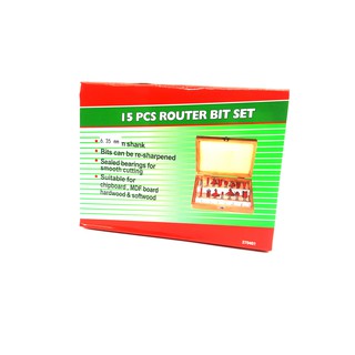 MŨI PHAY BỘ 15 MÓN CỐT 6.3MM