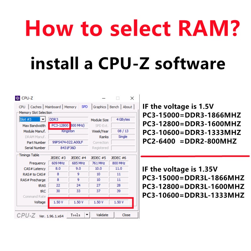 Bộ nhớ RAM DDR2 DDR3 2GB/4GB 800Mhz 1333mhz 1600mhz dành cho máy tính
