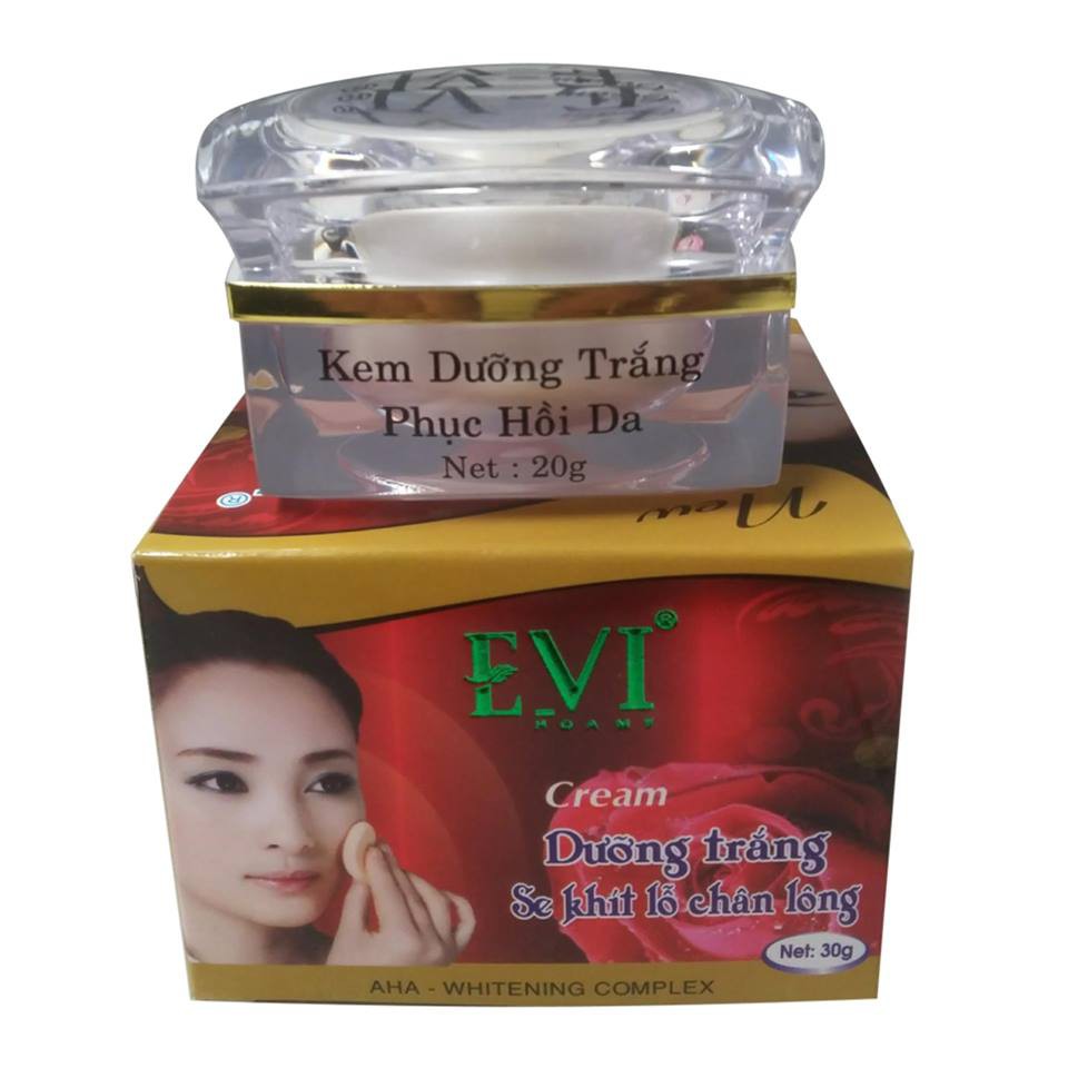 Kem Dưỡng Trắng Phục Hồi Da Se Khít Lỗ Chân Lông Evi