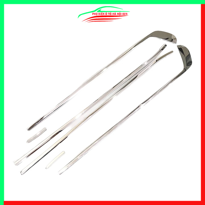 Bộ nẹp viền chân kính cong kính Kia K3, Cerato 2016-2018 Inox sáng bóng chuẩn form xe